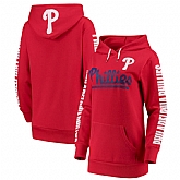 Women Philadelphia Phillies G III 4Her by Carl Banks Extra Innings Pullover Hoodie Red,baseball caps,new era cap wholesale,wholesale hats